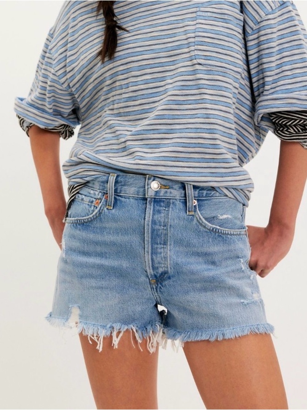 AGOLDE Parker Denim Shorts in Swapmeet